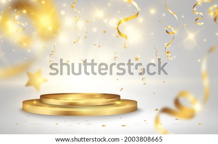 Vector illustration for award winners. Pedestal or platform for honoring prize winners.