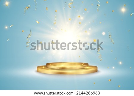 Vector illustration for award winners. Pedestal or platform for honoring prize winners.	
