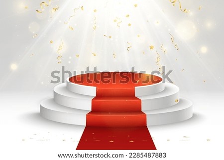 Vector illustration for award winners. Pedestal or platform for honoring prize winners.	


