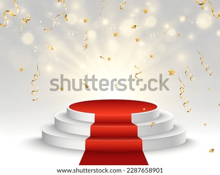 Vector illustration for award winners. Pedestal or platform for honoring prize winners.	