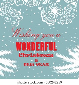 Vector illustration of awesome Christmas Background.