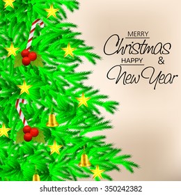 Vector illustration of awesome Christmas Background.