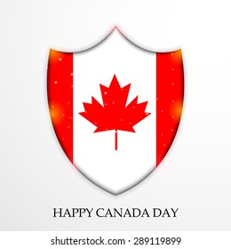 Vector illustration of a awesome greeting card for Canada Independence Day.