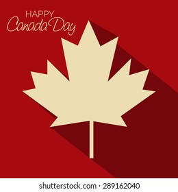 Vector illustration of a awesome greeting card for Happy Canada Day.