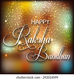 Vector illustration of a awesome greeting card for Happy Rakhi.
