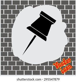 vector illustration of awl or punch tool