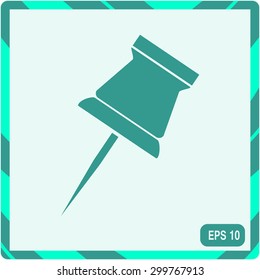 vector illustration of awl or punch tool