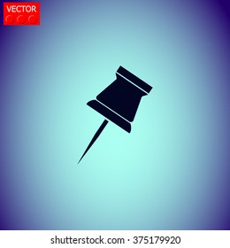 Vector illustration of awl or punch tool