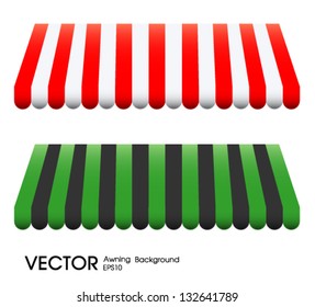 Vector illustration of  awning