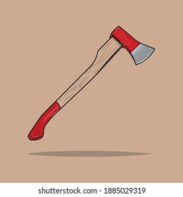 Vector illustration of an axe