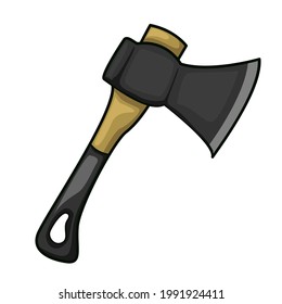 Vector illustration of axe graphic icon. agricultural equipment