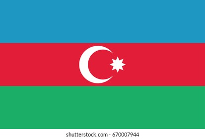 vector illustration of Azerbaijan flag sign symbol