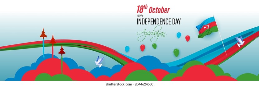 vector illustration for Azerbaijan independence day.