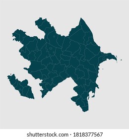 vector illustration Azerbaijan map of Azerbaijan,Green Map svg