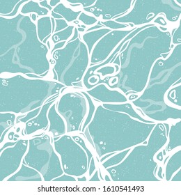 Vector illustration azure water surface pattern. Sea ripple background