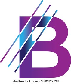Vector illustration of B letter logo