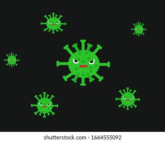 Vector illustration b. The real virus infection that causes chronic disease at this time.
Coronavirus.Virus abstract background.COVID19