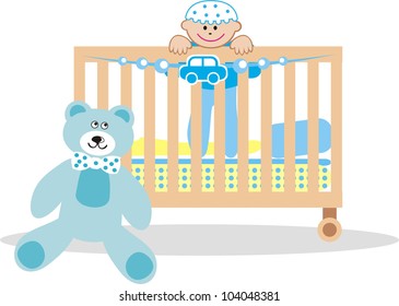 Vector illustration of baby