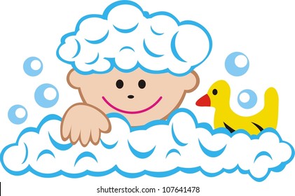 Vector illustration of baby