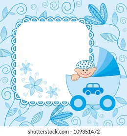 Vector illustration of baby boy