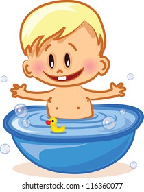 Vector illustration of baby boy
