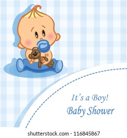 Vector illustration of baby boy