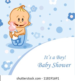 Vector illustration of baby boy