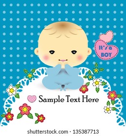 Vector illustration of baby boy