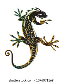 Vector illustration of baby dragon