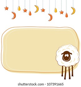 Vector illustration of baby frames