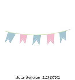 Vector illustration
baby gender reveal party