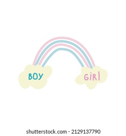 Vector illustration
baby gender reveal party