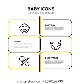 VECTOR ILLUSTRATION AND BABY ICON SET