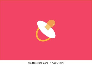 Vector illustration of a baby pacifier