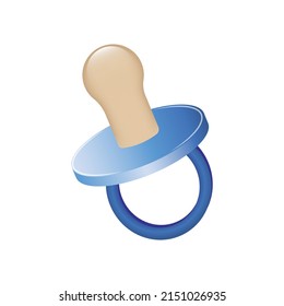 Vector illustration of baby pacifier.