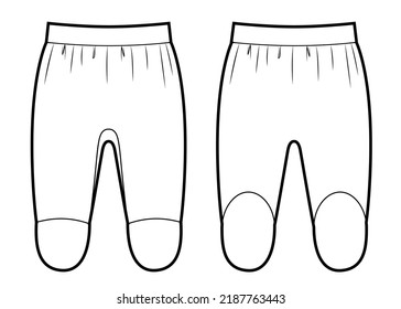 Vector illustration of baby pants.