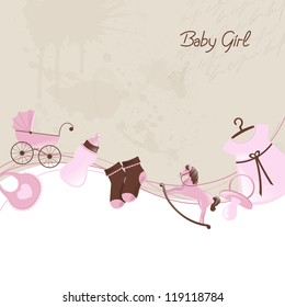 Vector Illustration of a Baby Shower