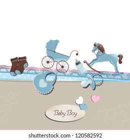 Vector Illustration of a Baby Shower