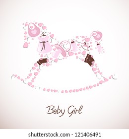 Vector Illustration of a Baby Shower