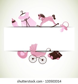 Vector Illustration of a Baby Shower