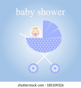 Vector illustration of Baby shower 