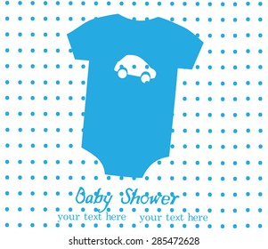 vector illustration of a baby shower card