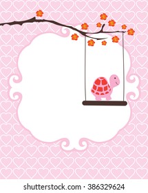 vector illustration of baby shower or invitation card