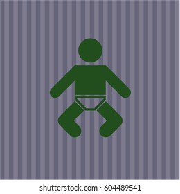 Vector illustration of Baby symbol
