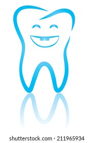 Vector illustration of baby teeth