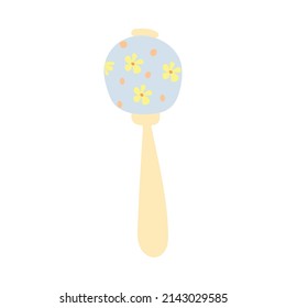 vector illustration baby toy rattle