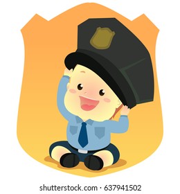 baby police hat