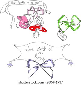 Vector illustration for baby`s design sketchbook