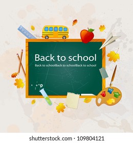 A vector illustration of a back to school background