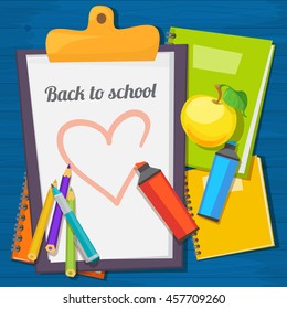 Vector illustration Back to school background